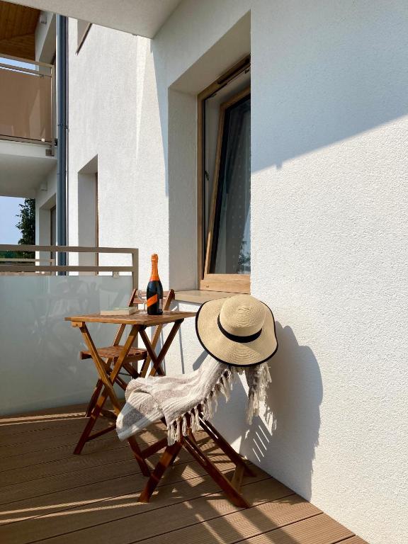 Balkón alebo terasa v ubytovaní Apartament nr 18 - Apartamenty Wakacyjna 5