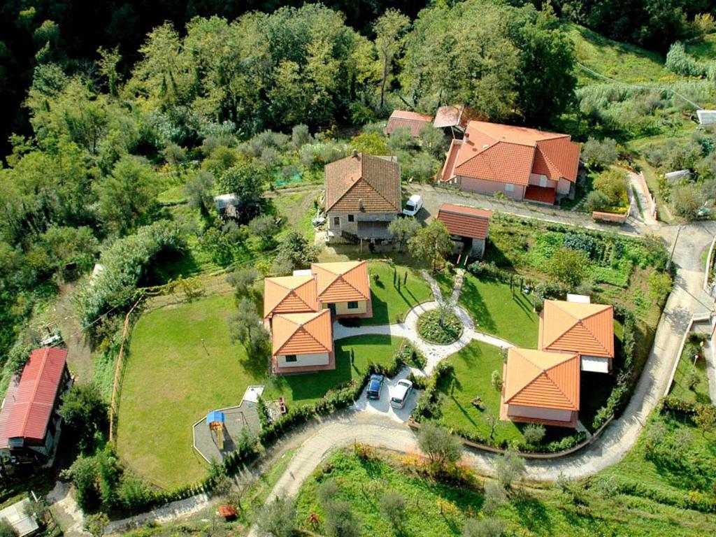 A bird's-eye view of charming residence in the hills surrounding La Spezia