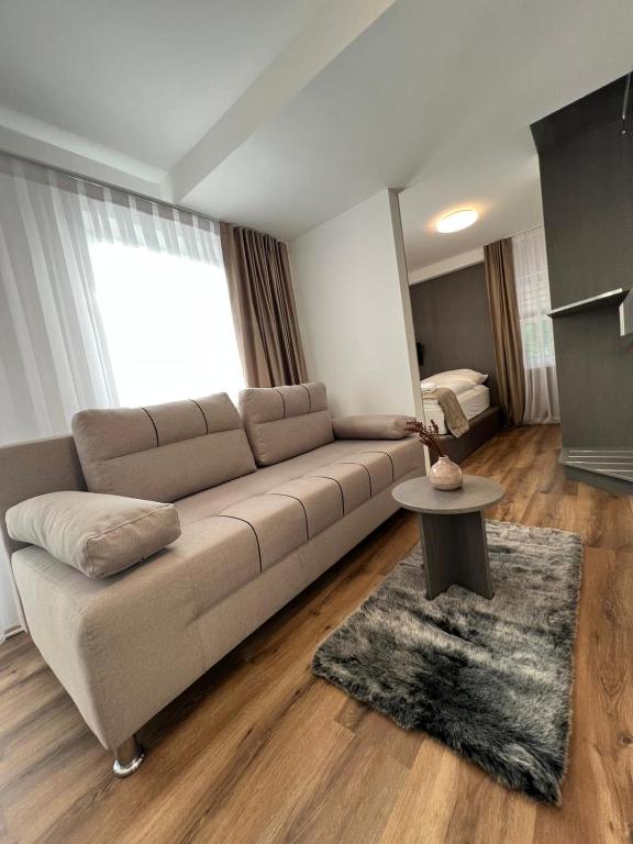 Posezení v ubytování Hotel Harmshof Bispingen