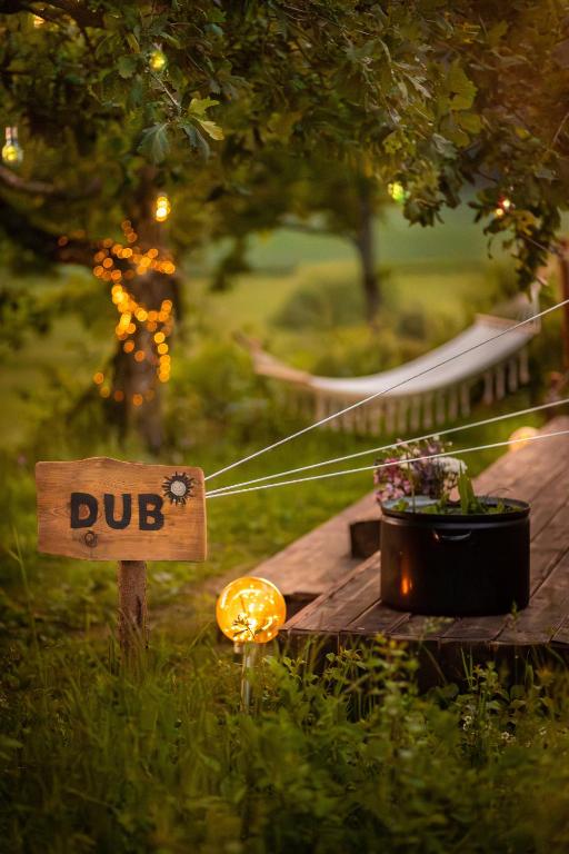 Κήπος έξω από το Glamping Hive