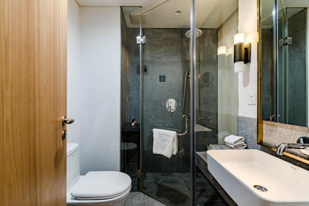 Koupelna v ubytování Yoba Boutique Hotel