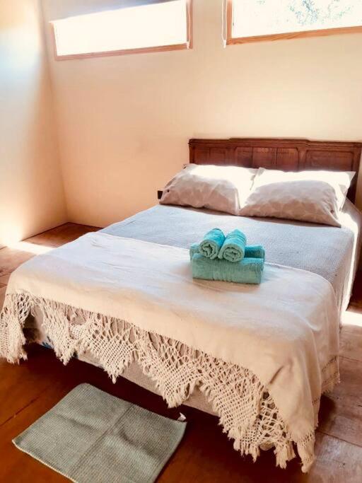 Katil atau katil-katil dalam bilik di Entre maitenes Bariloche