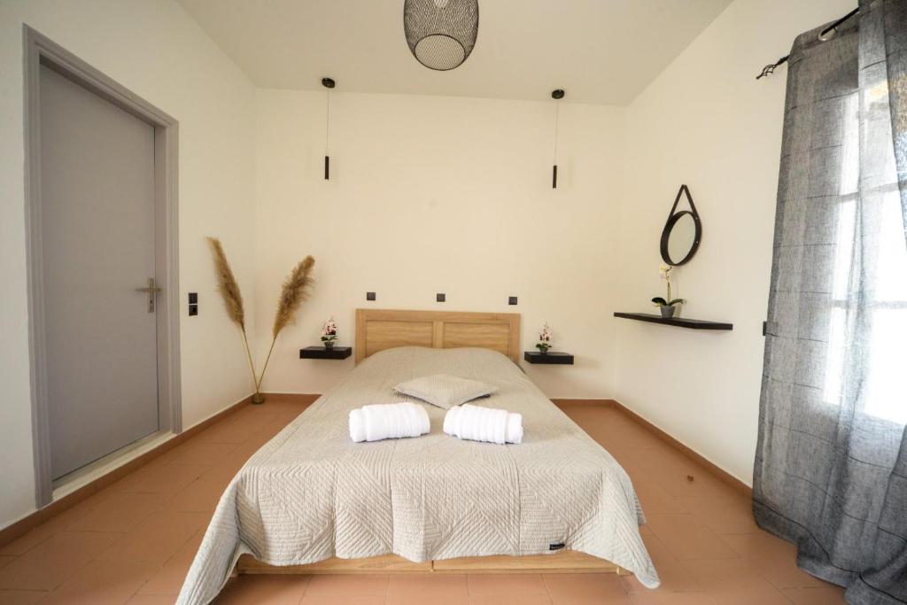 Ένα ή περισσότερα κρεβάτια σε δωμάτιο στο AzosunApartment3