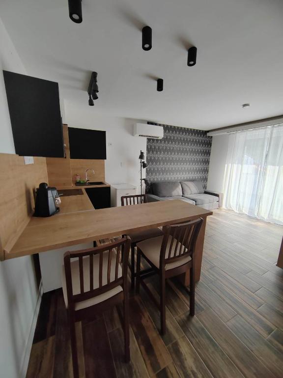 Kuchyňa alebo kuchynka v ubytovaní City panzió