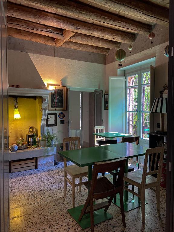 Posezení v ubytování B&B Molino2Rosso