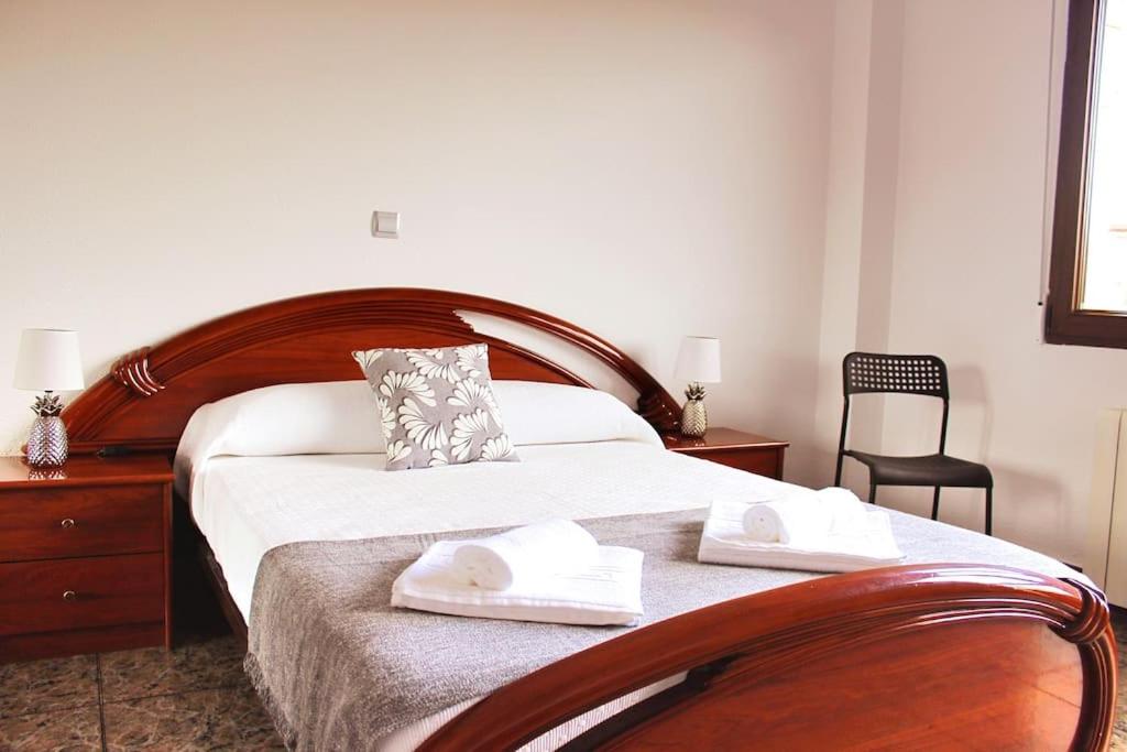 A bed or beds in a room at Casa vacacional Ajo