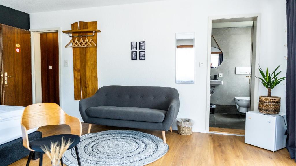 Posezení v ubytování Hotel Europe Brig
