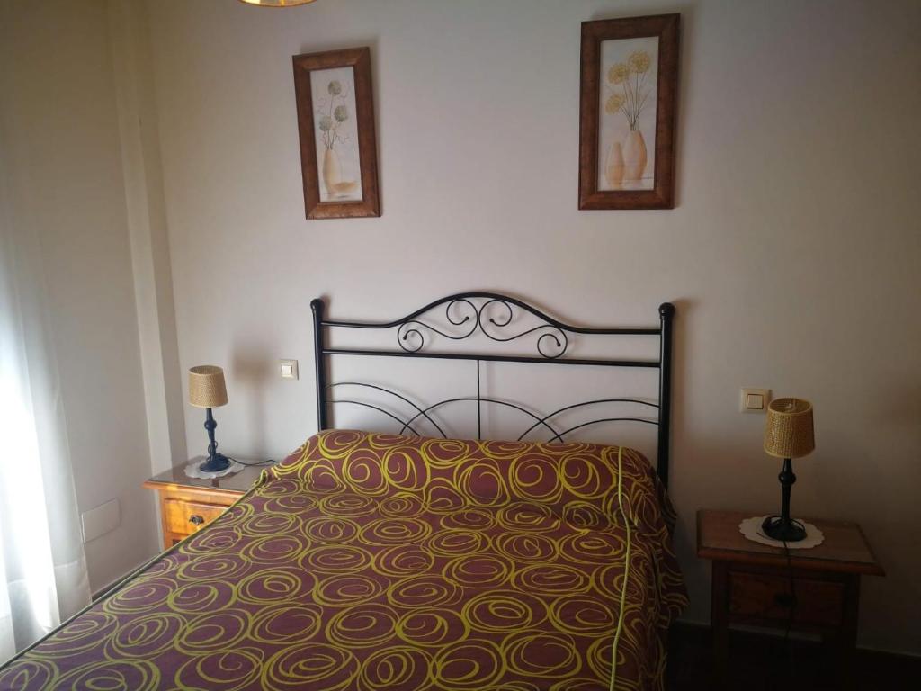 Postel nebo postele na pokoji v ubytování Casa Rural La Malena