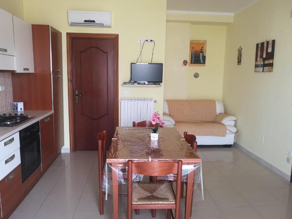 Kuchyň nebo kuchyňský kout v ubytování Villa Donà