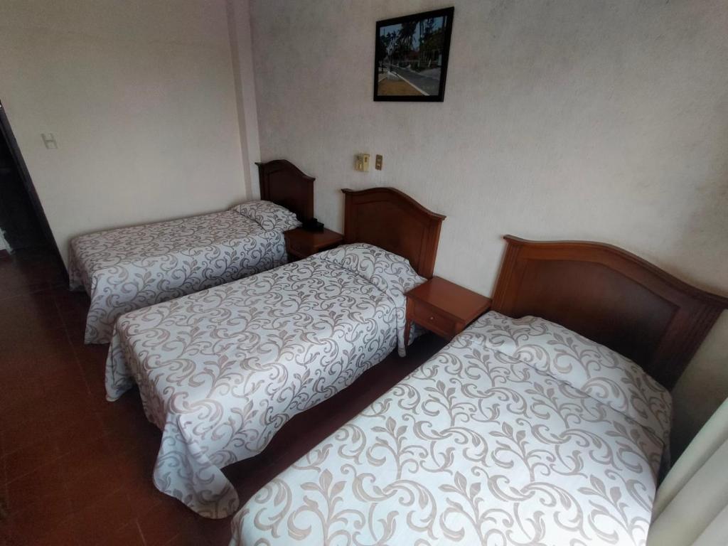 Postel nebo postele na pokoji v ubytování Hotel Posada Doña Lala