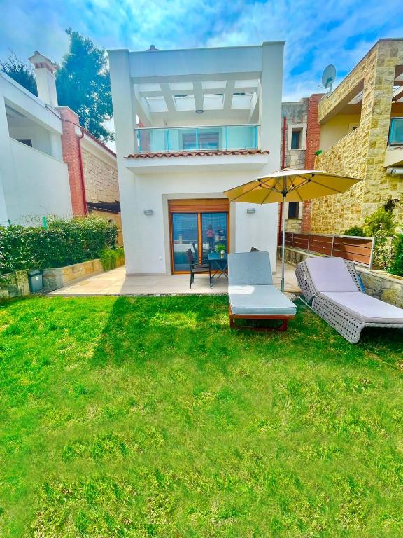 Zahrada ubytování Seaside Getaway Kriopigi