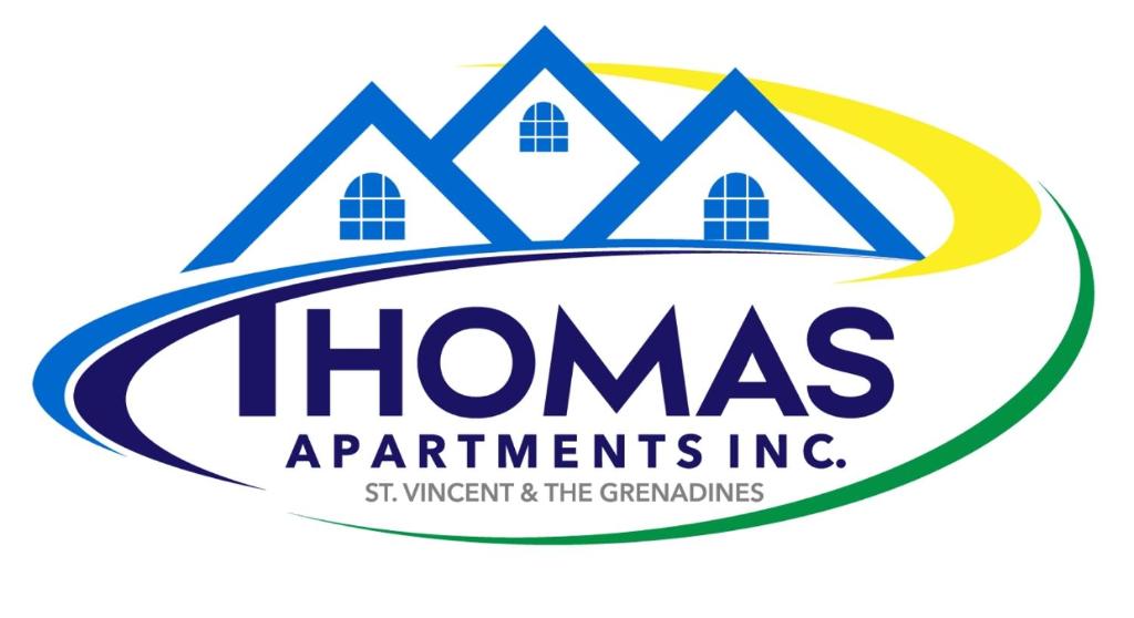 a logo for home improvements inc at Thomas Apartment Inc in Kingstown