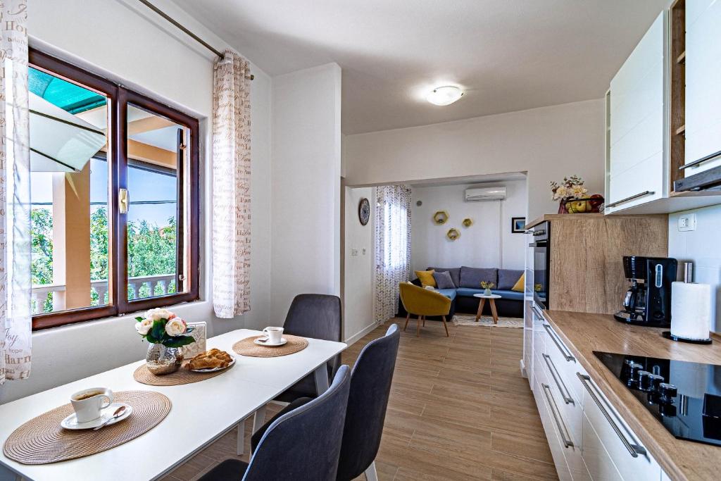 Kuchyň nebo kuchyňský kout v ubytování Apartment Korina Vela Luka Gradina