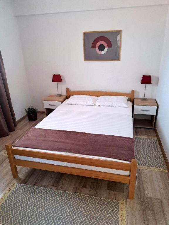 Voodi või voodid majutusasutuse Apartman Hana toas