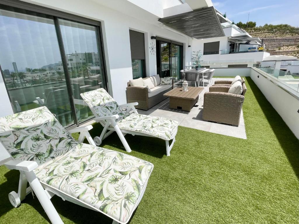 Posezení v ubytování SEASCAPE LUXURY APARTMENT