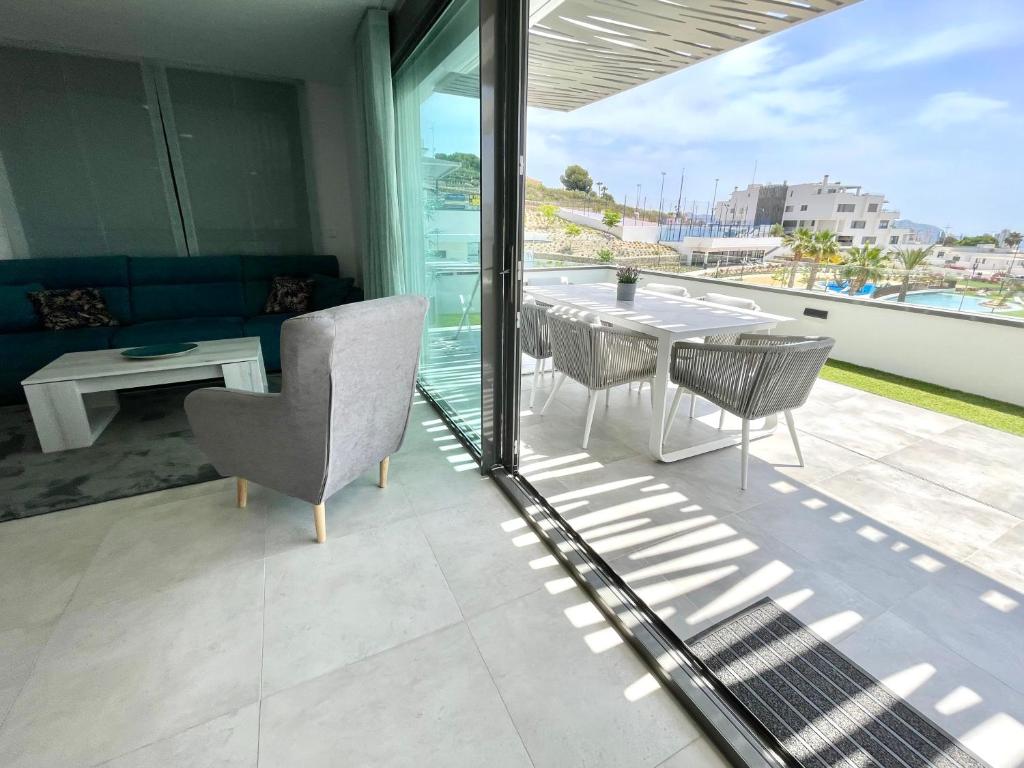 Balkón nebo terasa v ubytování SEASCAPE LUXURY APARTMENT