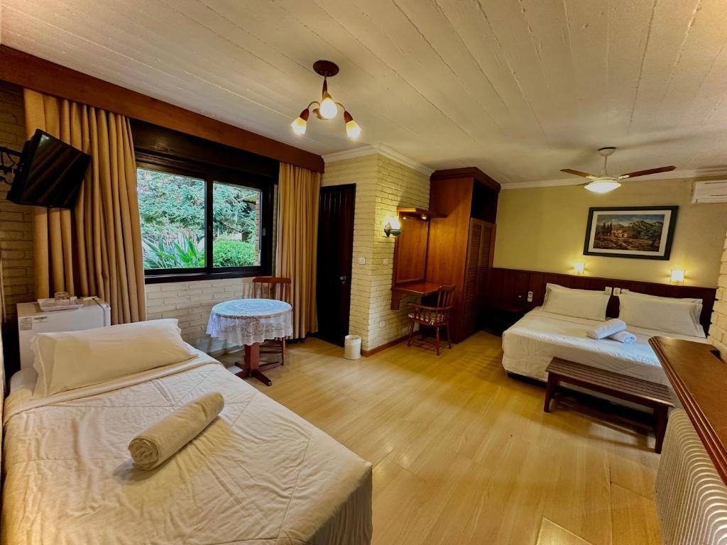 Postel nebo postele na pokoji v ubytování Natur Hotel
