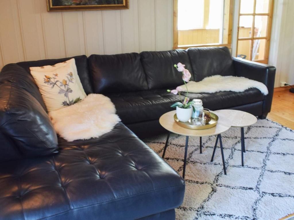 Posezení v ubytování Holiday home Halden IV