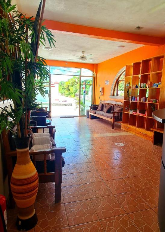 Posezení v ubytování Hotel Bacalar Magico