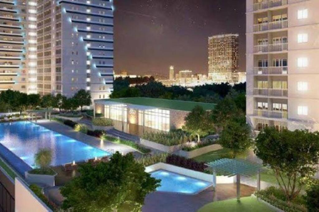 Pogled na bazen u objektu SMDC QC Grass Res 1BR w/ Balcony Tower 4 Unit-A ili u blizini