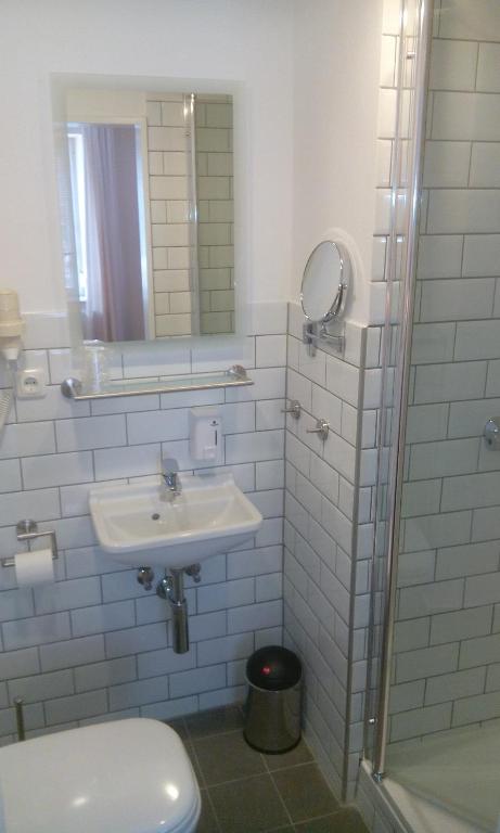 Koupelna v ubytování DARZ GästeZimmer