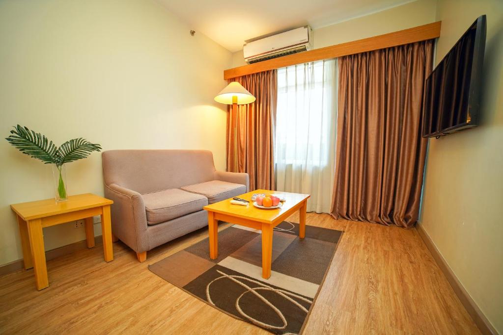 Zona d'estar a One Pacific Place Serviced Residences