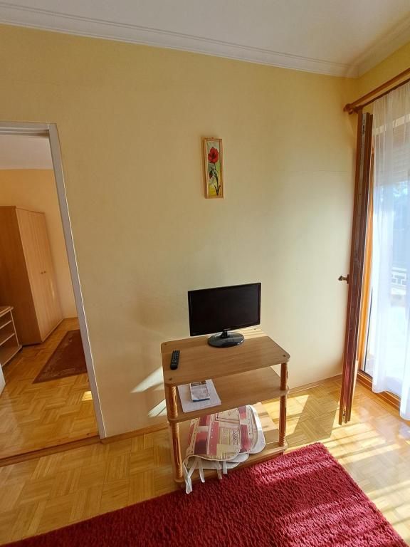 TV a/nebo společenská místnost v ubytování Pintér Apartman
