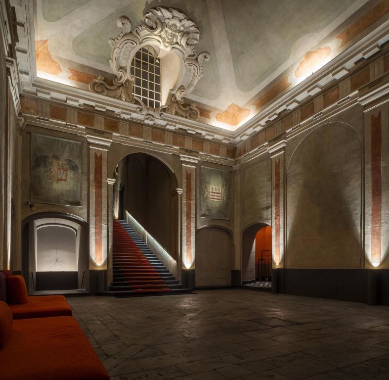 Posezení v ubytování Hotel Palazzo Durazzo Suites