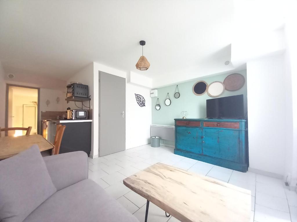 TV a/nebo společenská místnost v ubytování Le cosy