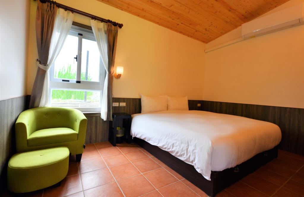 Postel nebo postele na pokoji v ubytování Leju Diary B&B