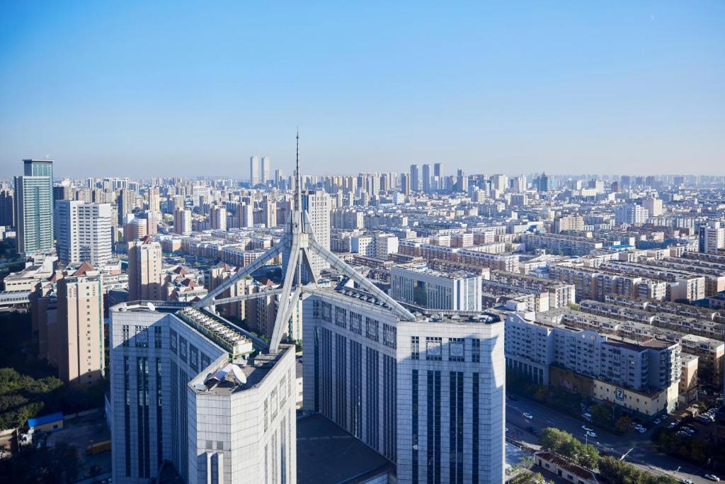 Shenyang Marriott Hotel - Camera King Deluxe Con 1 Re, Vista Sulla Città
