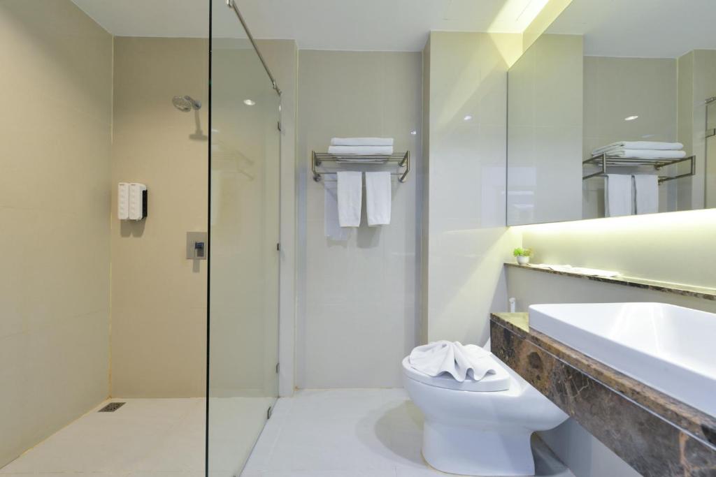 Koupelna v ubytování VST Residence -SHA PLUS Certified