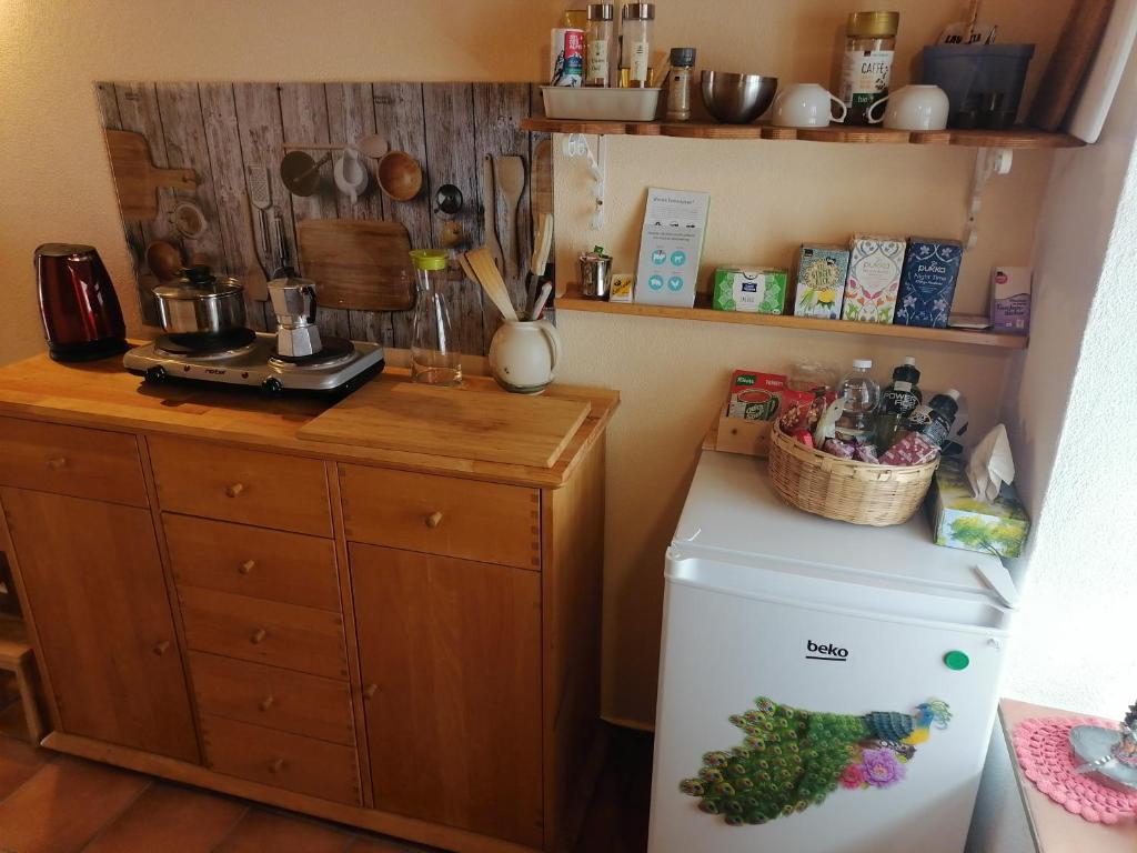 Kuchyň nebo kuchyňský kout v ubytování Nandagon Gasthouse