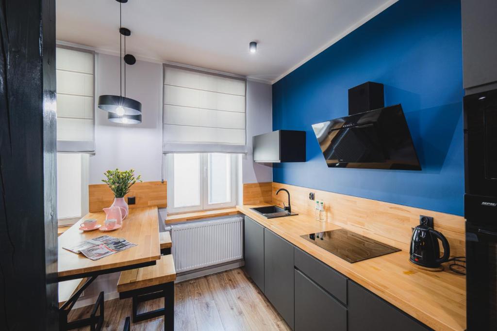 Kuchyňa alebo kuchynka v ubytovaní Modern Apartments Toruń 4 Stare Miasto-Centrum