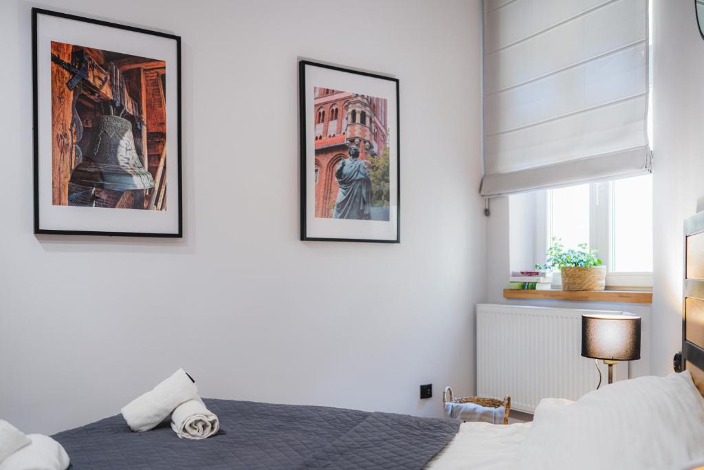 Posteľ alebo postele v izbe v ubytovaní Modern Apartments Toruń 4 Stare Miasto-Centrum
