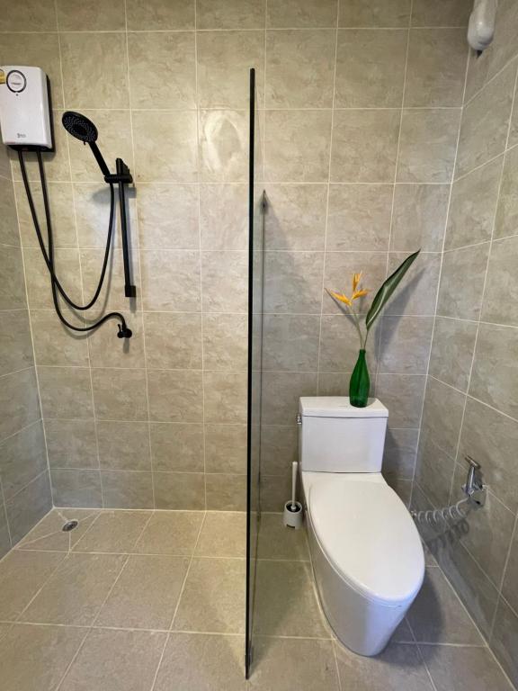 Koupelna v ubytování Mythai Guesthouse