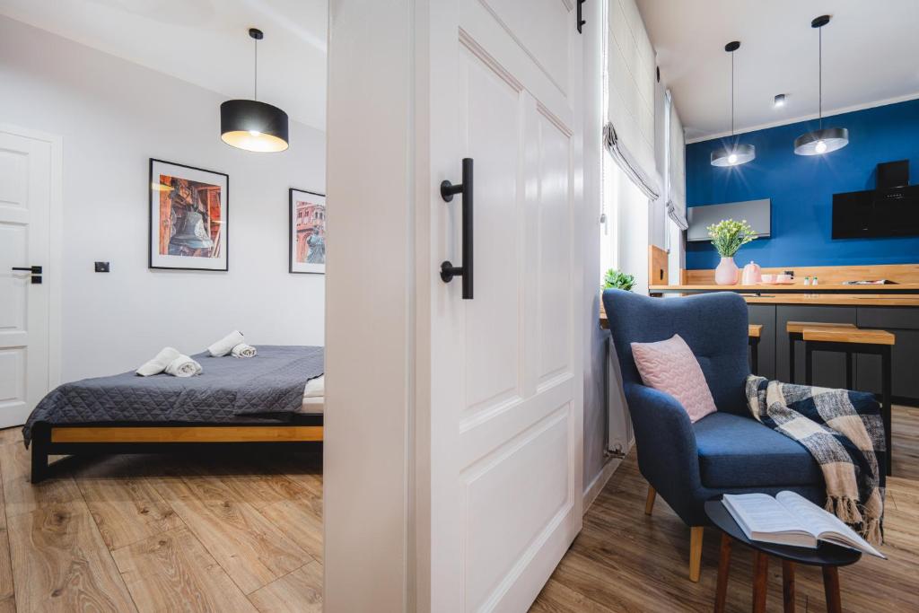 Posteľ alebo postele v izbe v ubytovaní Modern Apartments Toruń 4 Stare Miasto-Centrum