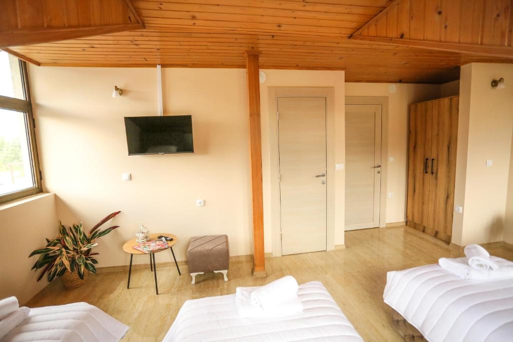 Postel nebo postele na pokoji v ubytování Smestaj Paramun