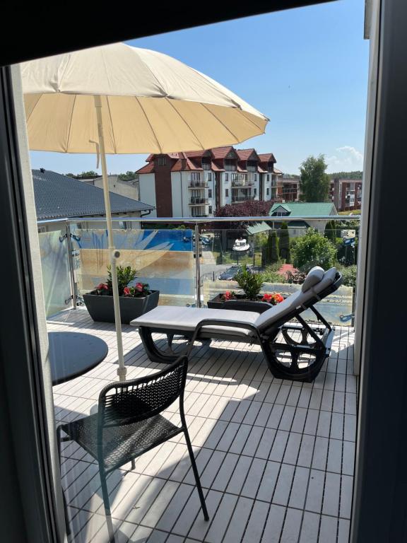 Balkón alebo terasa v ubytovaní Apartamenty 4YOU Hel