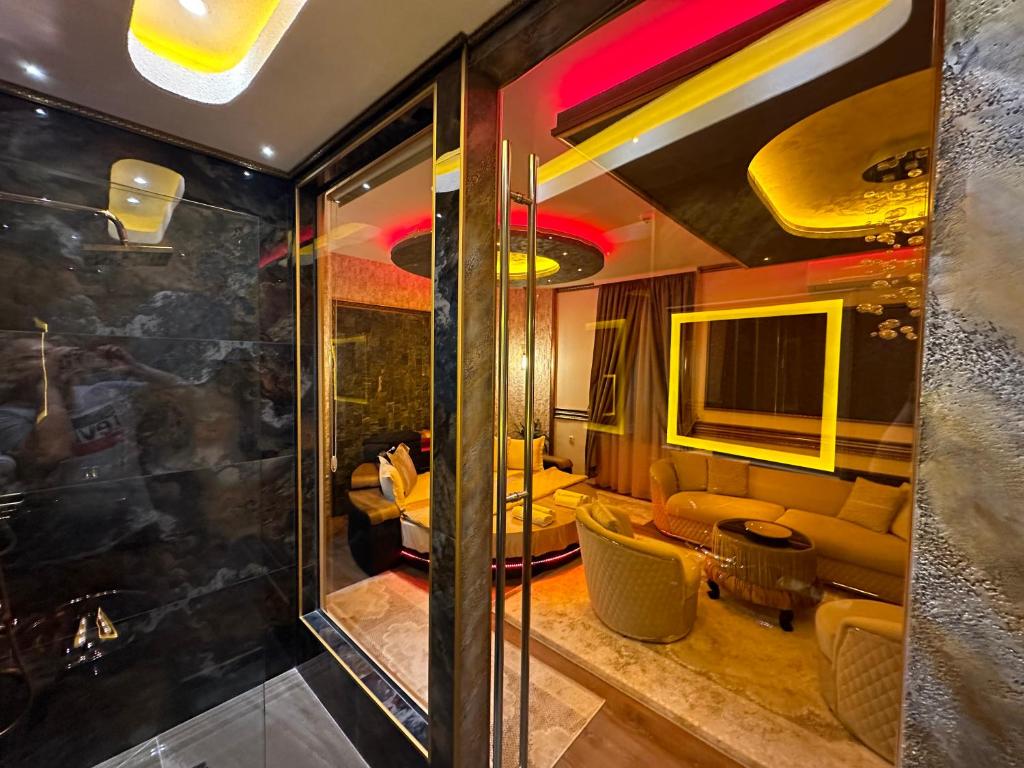 Posezení v ubytování Robevski luxury rooms