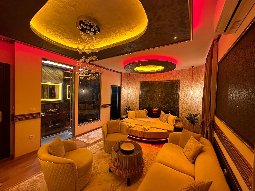 Posezení v ubytování Robevski luxury rooms