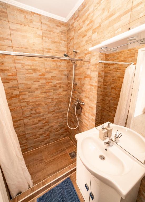 Koupelna v ubytování Guesthouse Lastavica