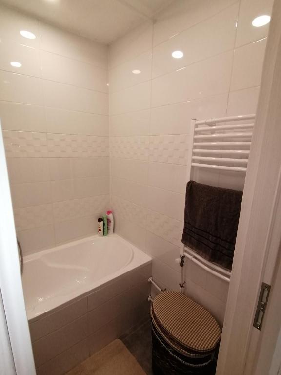Koupelna v ubytování Borsalino Apartman