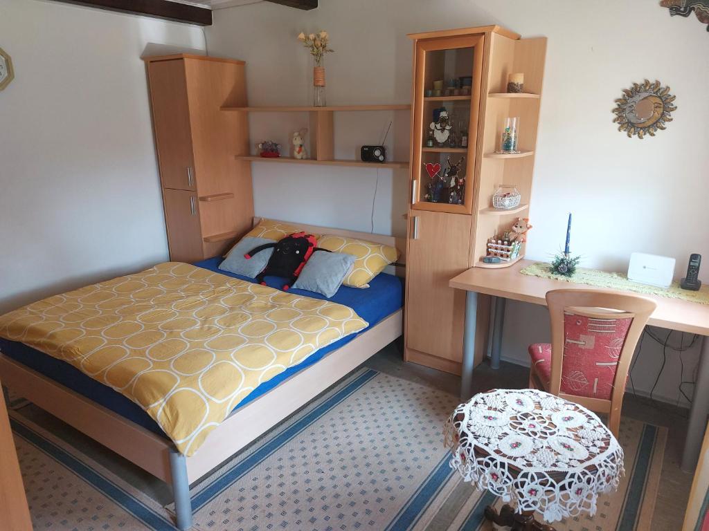 Postel nebo postele na pokoji v ubytování Apartma Vida