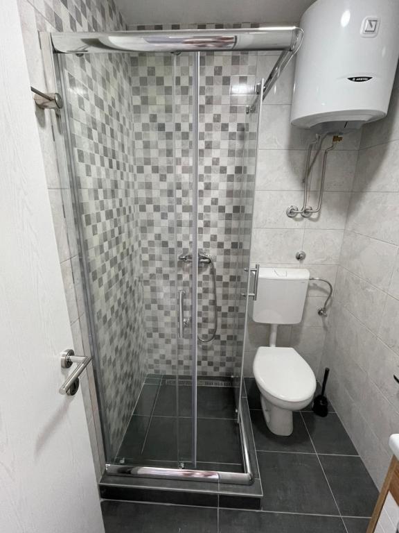 Koupelna v ubytování Apartmani borova 2