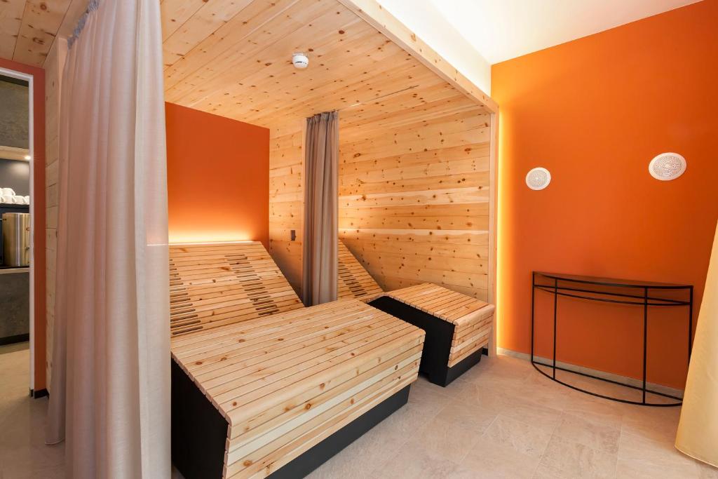 Postel nebo postele na pokoji v ubytování Hotel Knoblauch