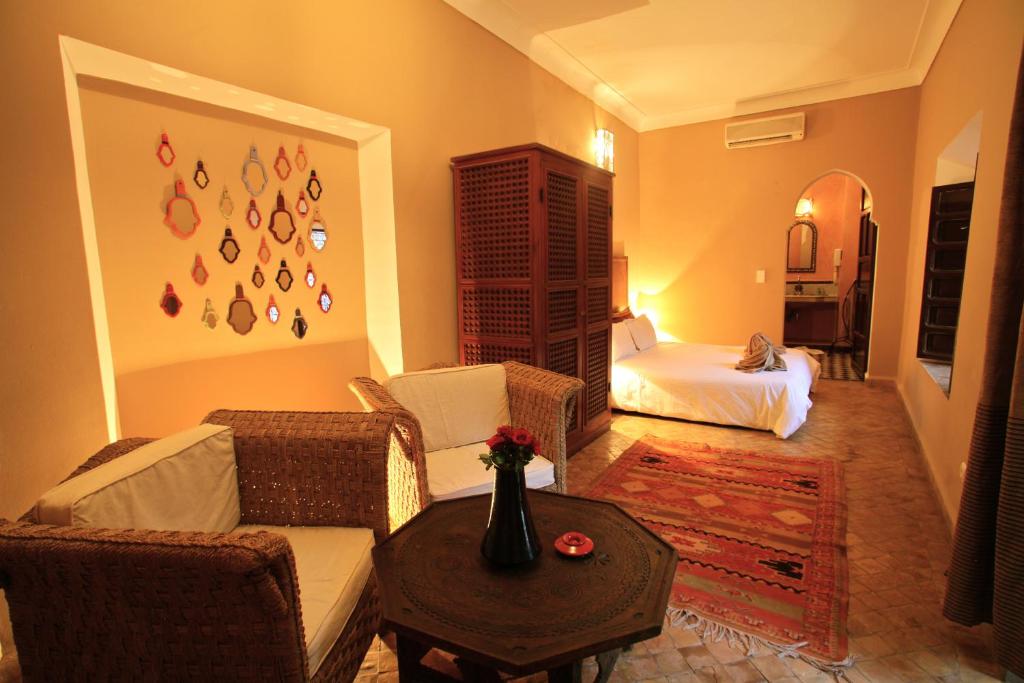 Posezení v ubytování Riad De Vinci & SPA
