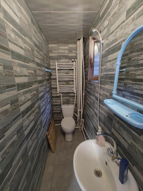 Koupelna v ubytování Hotel Veshagi