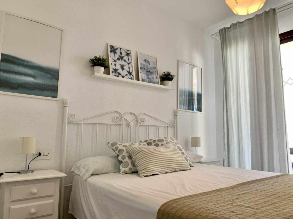 Posteľ alebo postele v izbe v ubytovaní Urb Las Cañas Apartamento F1