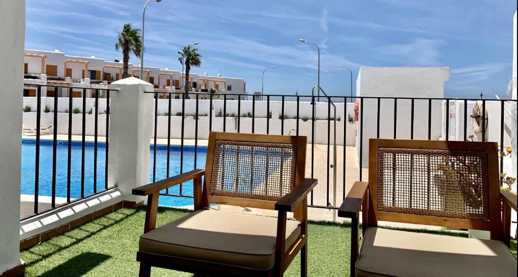 Balkón alebo terasa v ubytovaní Urb Las Cañas Apartamento F1